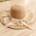 HOT Adorable Beach Hat Fashion Summer Sun Hat 's Floppy Straw Laced Hat NEW  eb-95093773